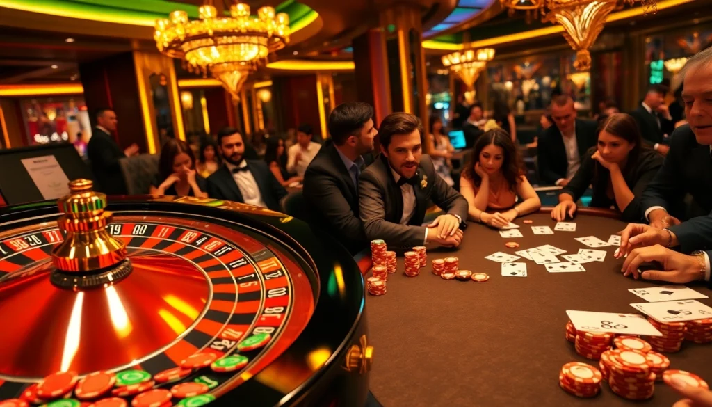 Experience the thrill of 88AA as players gather around an exciting poker table filled with colorful chips.